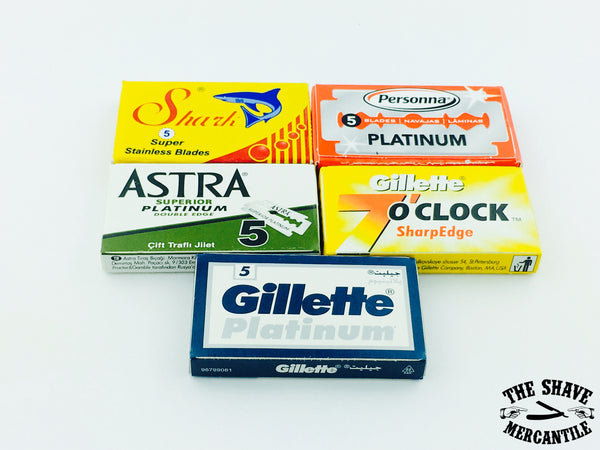 Double Edge Razor Blade Sampler - 5 Pack
