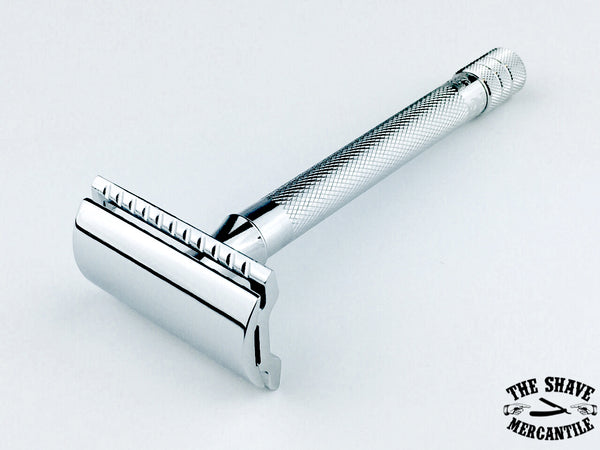 Merkur 23C Double Edge Safety Razor, Extra Long Handle, Chrome
