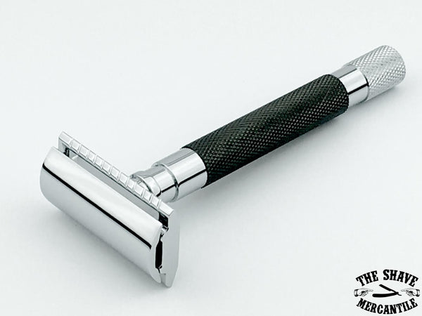 Parker 56R Heavyweight 3-Piece Double Edge Safety Razor - Graphite