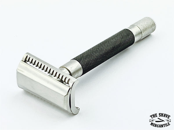 Parker 55SLGR Semi-Slant Safety Razor - Graphite Finish