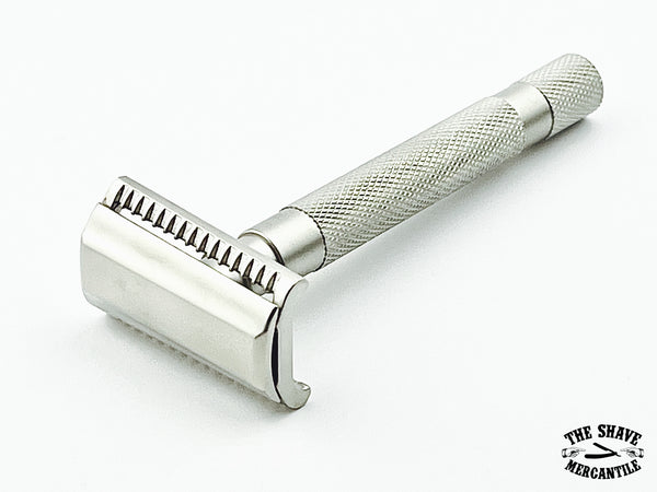 Parker 55SLSC Semi-Slant Safety Razor - Satin Chrome